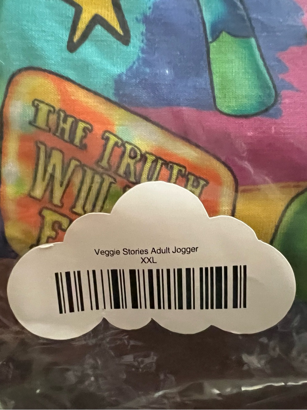 Sugar Swan Veggie Tales Joggers 2XL - Picture 2 of 2